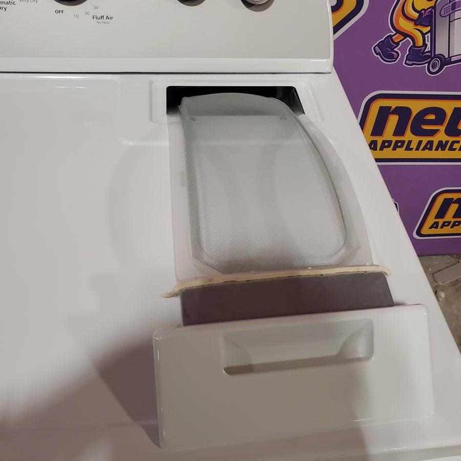 Whirlpool White Gas 7.0 Cu. Ft. Vented Dryer with Wrinkle Shield Option and AutoDry Drying System WGD4815EW - Scratch & Dent (Moderate)