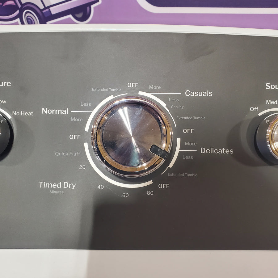 GE 7.2 cu. ft. Capacity Electric Dryer with Up To 120 ft. Venting and Extended Tumble GTD48EASWWB - Certified Refurbished