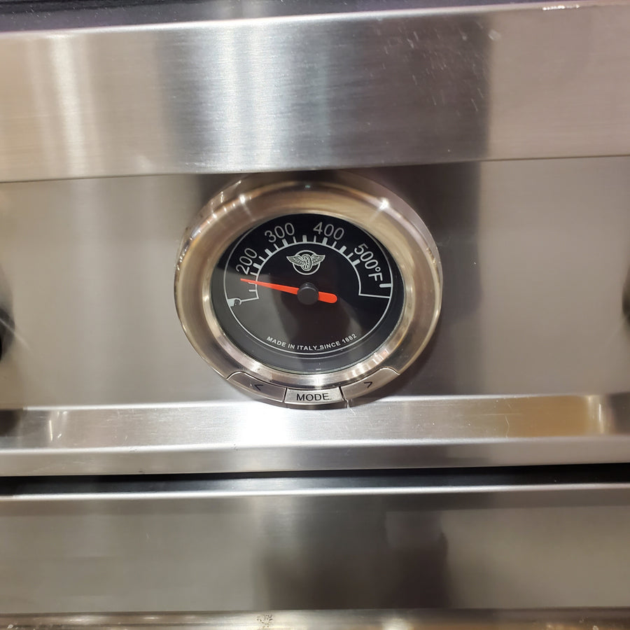 Bertazzoni 36 inch Dual Fuel Range, 6 Brass Burners and Cast Iron Griddle, Electric Self-Clean Oven MAST366DFSXT - Scratch & Dent (Minor)