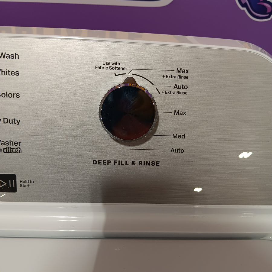 Maytag 4.5 cu. ft. Capacity Top Load Washer with Power™ Agitator and Deep Fill MVW4505MW - Scratch & Dent (Moderate) and Maytag 7.0 cu. ft. Capacity Top Load Electric Wrinkle Prevent Dryer 16286 - MED4500MW - Scratch & Dent (Minor)