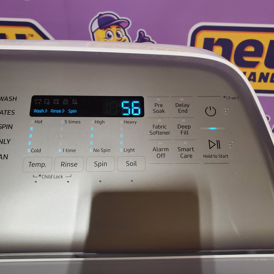 Samsung ENERGY STAR 5.0 cu. ft. Top Load Washing Machine with Active Water Jet WA50R5200AW - Certified Refurbished