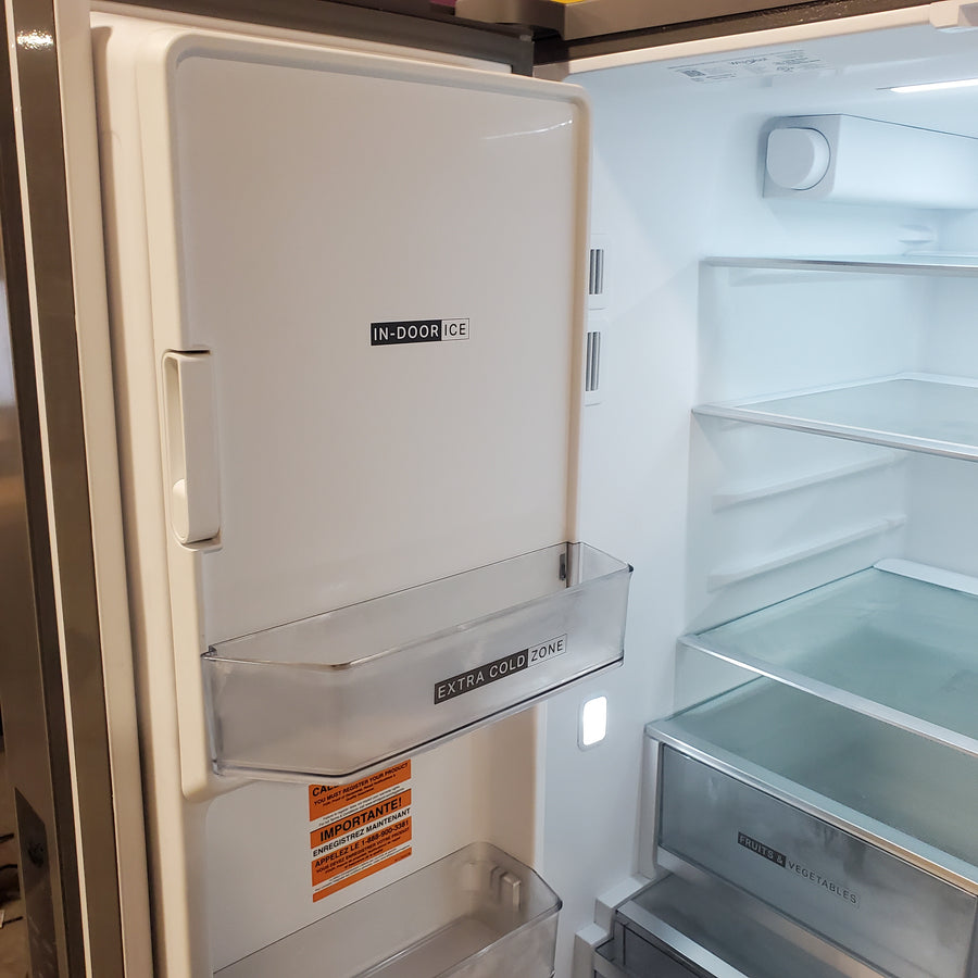 Whirlpool French Door Refrigerator in Fingerprint Resistant Stainless Finish with In-Door Water and Ice Maker - 30 cu. ft. WRFF3536SZ - Scratch & Dent (Minor)
