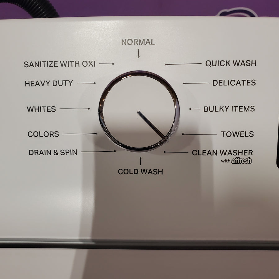 Whirlpool 4.2-4.3 Cu. Ft. Top Load Washer with 2-in-1 Removable Agitator and Soft Close Glass Lid WTW4307SW - Open Box and Whirlpool 7.0 cu. ft. Electric Dryer with Adaptive Dry and Wrinkle Shield™ Option WED4307SW - Scratch & Dent (Minor)