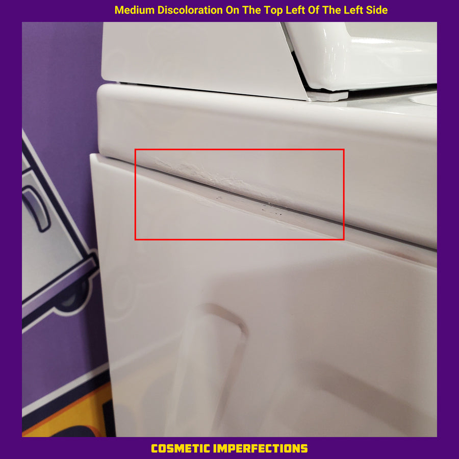 Whirlpool White Electric Extra Large 7.0 Cu. Ft. Dryer with Wrinkle Shield WED4815EW - Scratch & Dent (Minor)