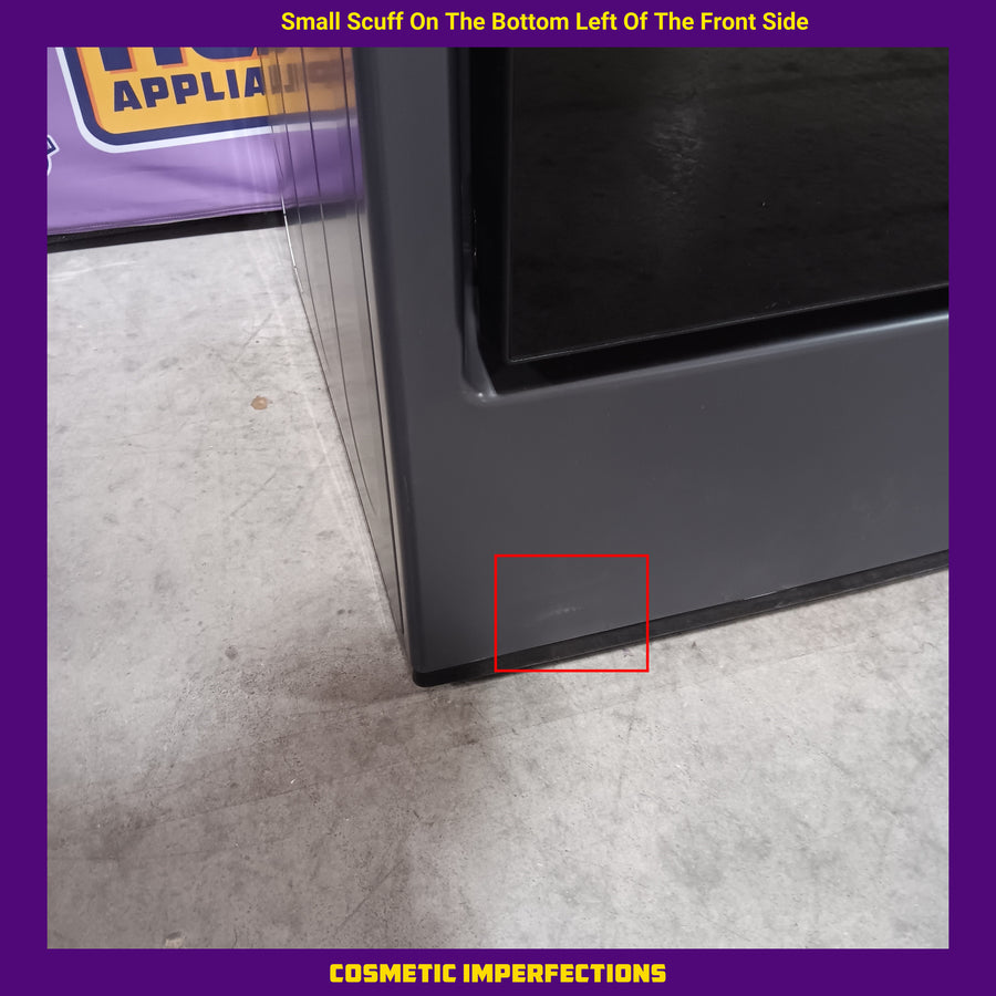 LG  5.5 Cu. Ft. High Efficiency Smart Top Load Washer with EasyUnload WT8600CB - Scratch & Dent (Minor) and LG 7.3 cu. ft. Ultra Large Capacity Rear Control Electric Dryer with LG EasyLoad™ Door and TurboSteam™ DLEX8600BE - Scratch & Dent (Minor)