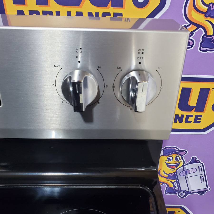 Whirlpool 30-in Glass Top 5 Burners 5.3-cu ft Air Fry Convection Freestanding in Stainless Steel WFES4530SS - Scratch & Dent (Minor)