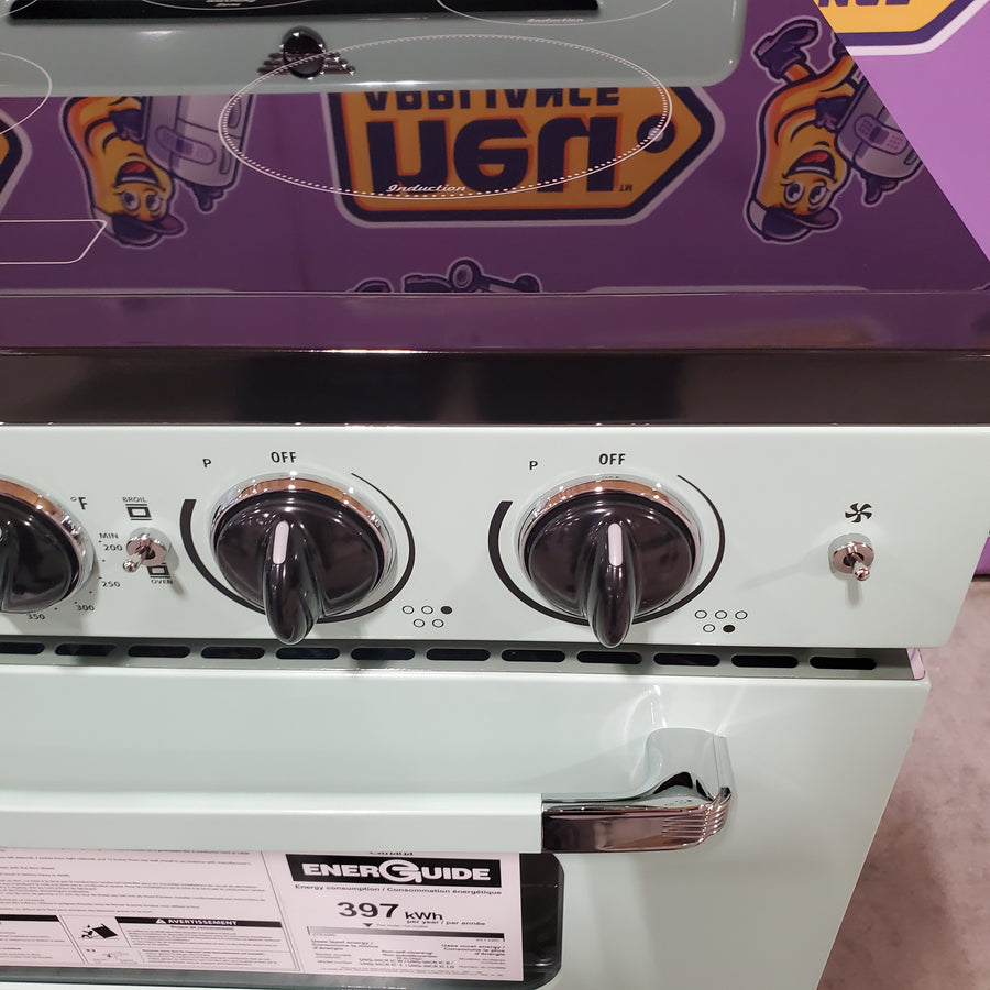 Unique 30' Classic Retro Induction Range Summer Mint Green UNQ30CRICLG - Open Box