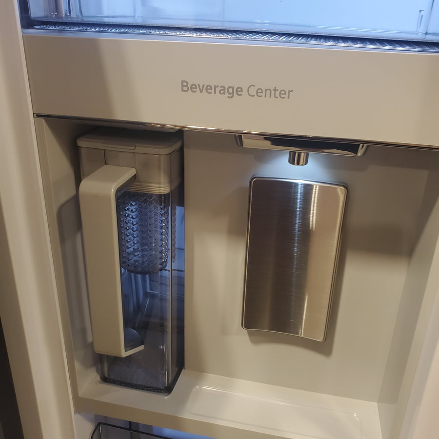 Samsung Bespoke Stainless Steel 3 Door French Door 30 Cu. Ft. Refrigerator with Beverage Center RF30BB660012 - Scratch & Dent (Minor)