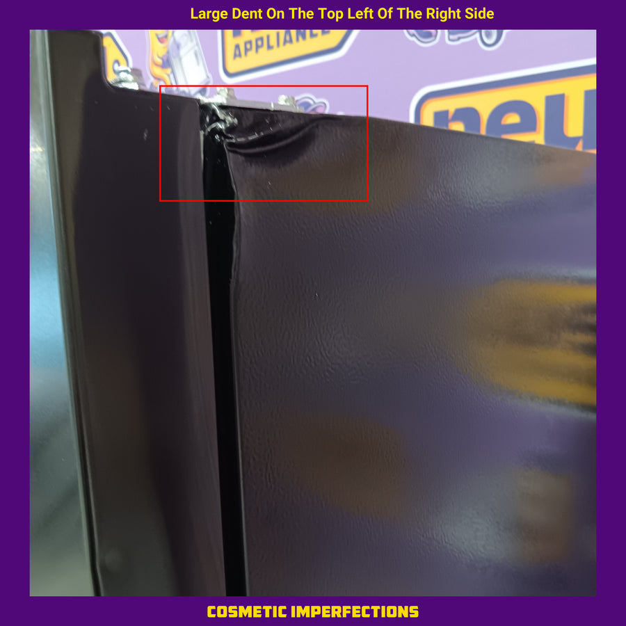 Hisense Black Metallic Steel  17.2 cu. ft. Refrigerator with Bottom Mount Freezer 22321470 - HRB171N6ABE - Scratch & Dent (Moderate)
