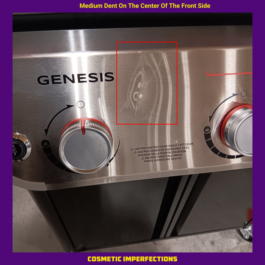 Weber Genesis E-325 3-Burner Liquid Propane Gas Grill in Black with Large Sear Zone 22521694 - GENESIS E-325 - Certified Refurbished