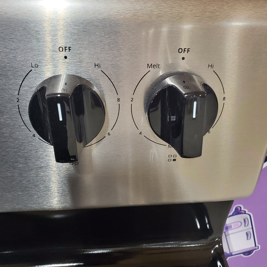 Whirlpool Stainless Steel 4.8 cu. ft. Electric Range with Keep Warm Setting and Large Oven Window WFC150M0JS - Open Box