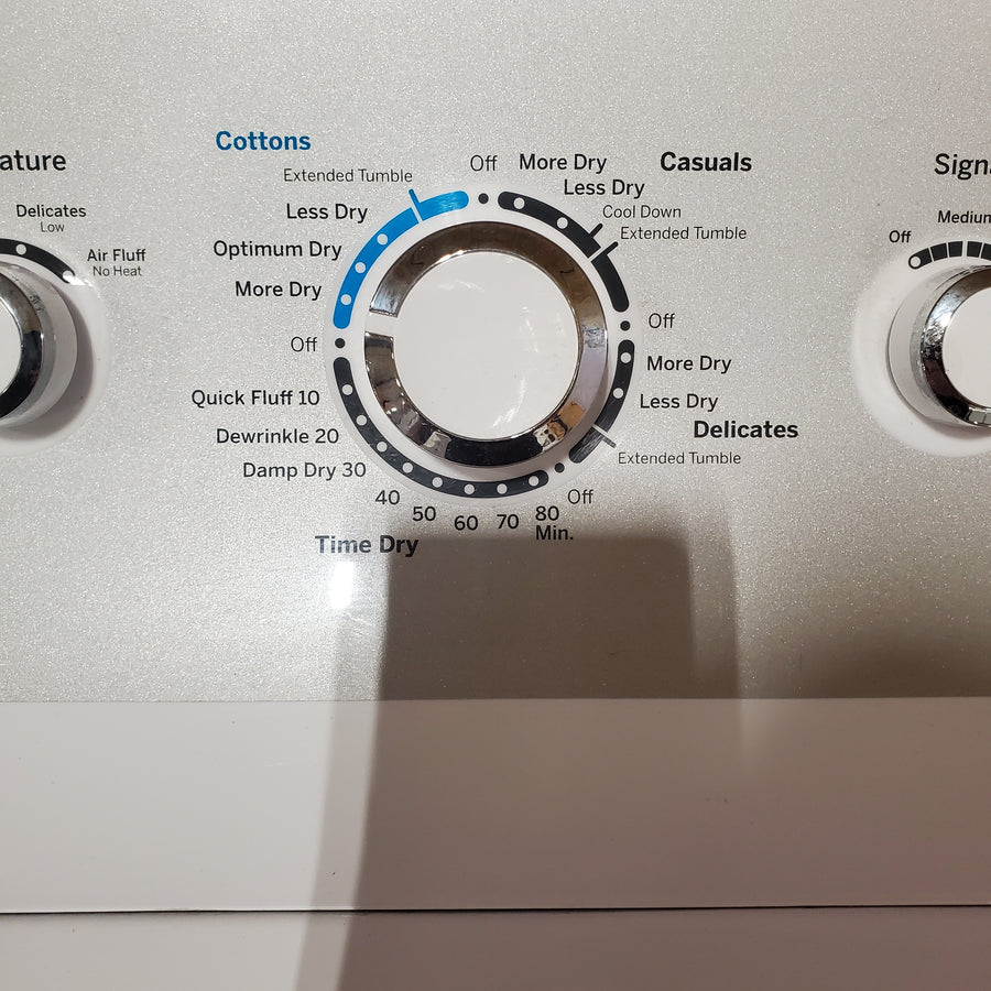 GE White Top Load 4.4 Cu. Ft. Washer with Stainless Steel Basket GTW490ACJWS - Certified Refurbished and GE White Electric 7.2 Cu. Ft. Dryer with Aluminized Alloy Drum GTD45EASJWS - Certified Refurbished