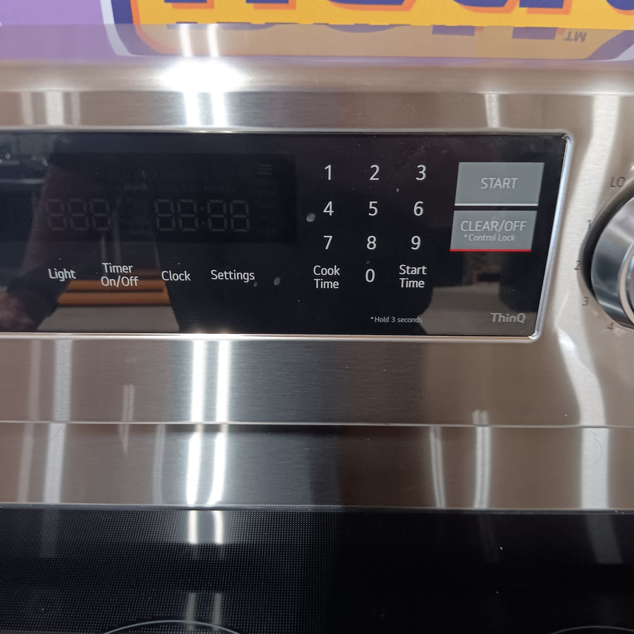LG 6.3 cu. ft. Smart Wi-Fi Enabled ProBake Convection® Electric Range with Air Fry & EasyClean® 22421761 - LREN6325XE - Open Box