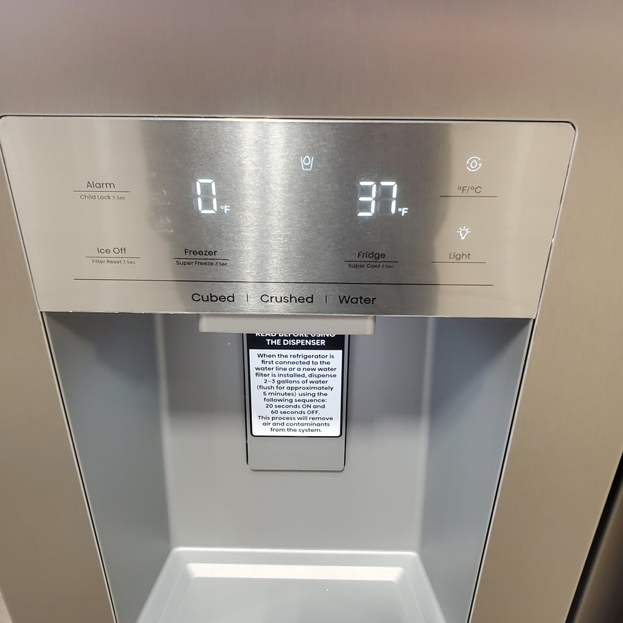 Hisense 29.1 cu. ft. Standard Depth Side by Side Refrigerator Stainless Steel HRS290P5FSE - Open Box