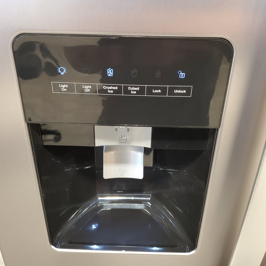 Whirlpool 24 cu ft Capacity Side By Side Refrigerator with Ice and Water Dispenser in Fingerprint Resistant Stainless Steel WRS315SDHZ - Scratch & Dent (Minor)