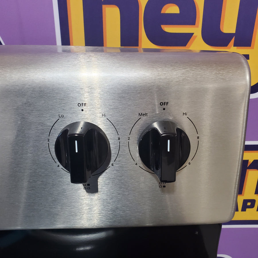 Whirlpool Stainless Steel 4.8 cu. ft. Electric Range with Keep Warm setting and Large Oven Window WFC150M0JS - Open Box