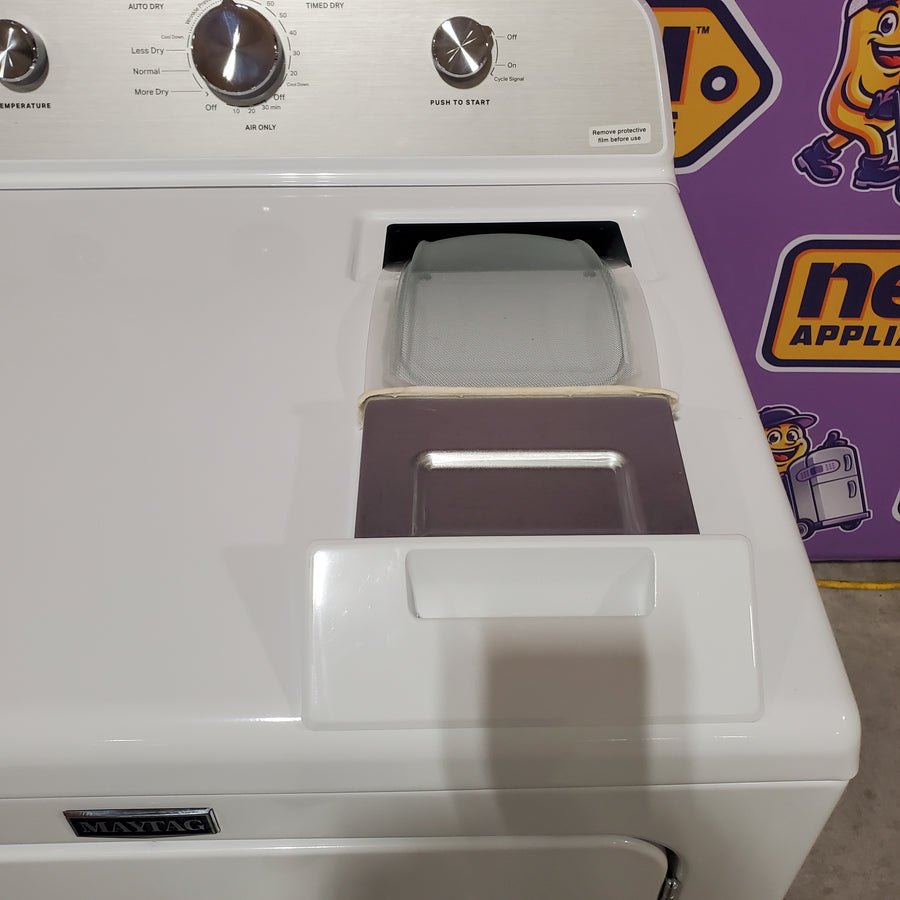 Maytag 4.5 cu. ft. Capacity Top Load Washer with Power™ Agitator and Deep Fill MVW4505MW - Open Box and Maytag 7.0 cu. ft. Capacity Top Load Electric Wrinkle Prevent Dryer 16288 - MED4500MW - Open Box
