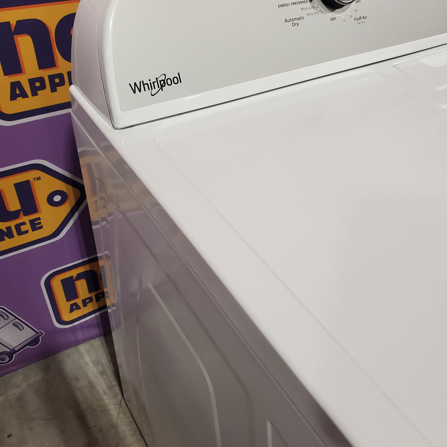 Whirlpool Top Load 3.5 Cu. Ft. Washer with Deep Water Wash Option WTW4816FW - Open Box and Whirlpool Vented 7.0 Cu. Ft. Electric Dryer WED4815EW - Scratch & Dent (Minor)
