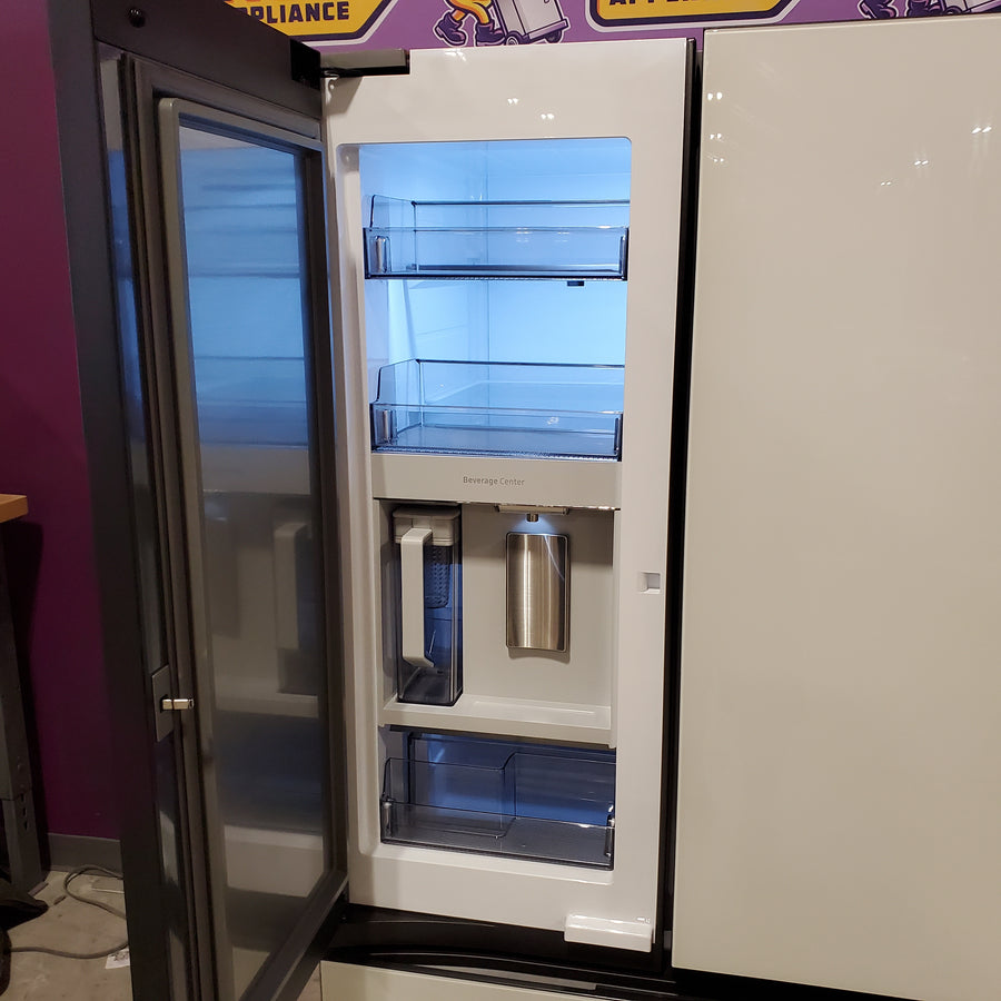 Samsung Bespoke Stainless Steel 3 Door French Door 30 Cu. Ft. Refrigerator with Beverage Center RF30BB660012 - Scratch & Dent (Minor)