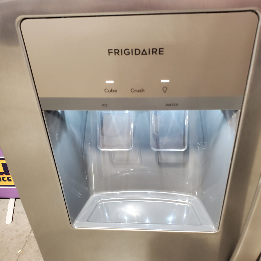 Frigidaire 25.6-cu ft ENERGY STAR Side-by-Side Refrigerator with Ice Maker in Fingerprint Resistant Stainless Steel FRSS26L3AF - Open Box