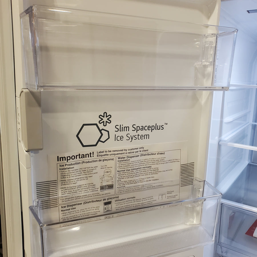 LG 29 cu. ft. Smart Standard-Depth MAX™ 4-Door French Door Refrigerator with Full-Convert Drawer™ in Print Proof Stainless Steel LF29H8330S - Scratch & Dent (Moderate)