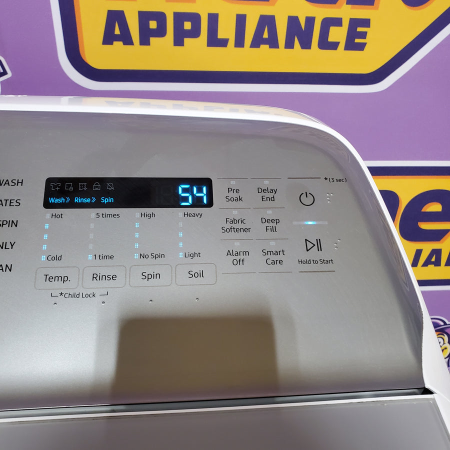 Samsung ENERGY STAR 5.0 cu. ft. Top Load Washing Machine with Active Water Jet WA50R5200AW - Certified Refurbished