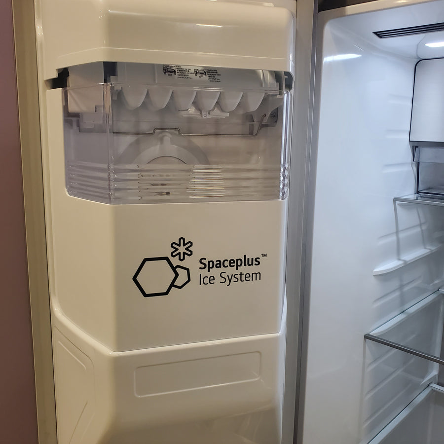 LG 27 cu. ft. Smart Side-by-Side Refrigerator with Smooth Touch Ice & Water Dispenser LL27T3530S - Scratch & Dent (Minor)