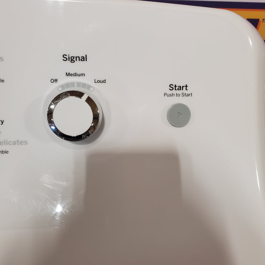 GE 3.8 cu. ft. Capacity Washer with Stainless Steel Basket in White GTW330ASKWW - Certified Refurbished and GE White Electric 7.2 Cu. Ft. Dryer with Aluminized Alloy Drum GTD42EASJWW - Certified Refurbished