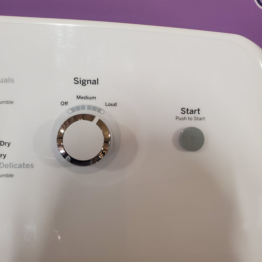 GE White Electric 7.2 Cu. Ft. Dryer with Aluminized Alloy Drum GTD42EASJWW - Certified Refurbished