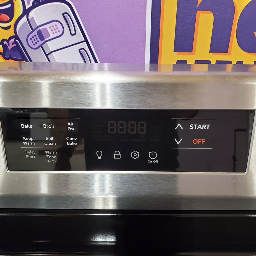 Frigidaire Electric Range with Five Cooktop Element, Air Fry and Self Cleaning 22142774 - FCRE3083AS - Open Box