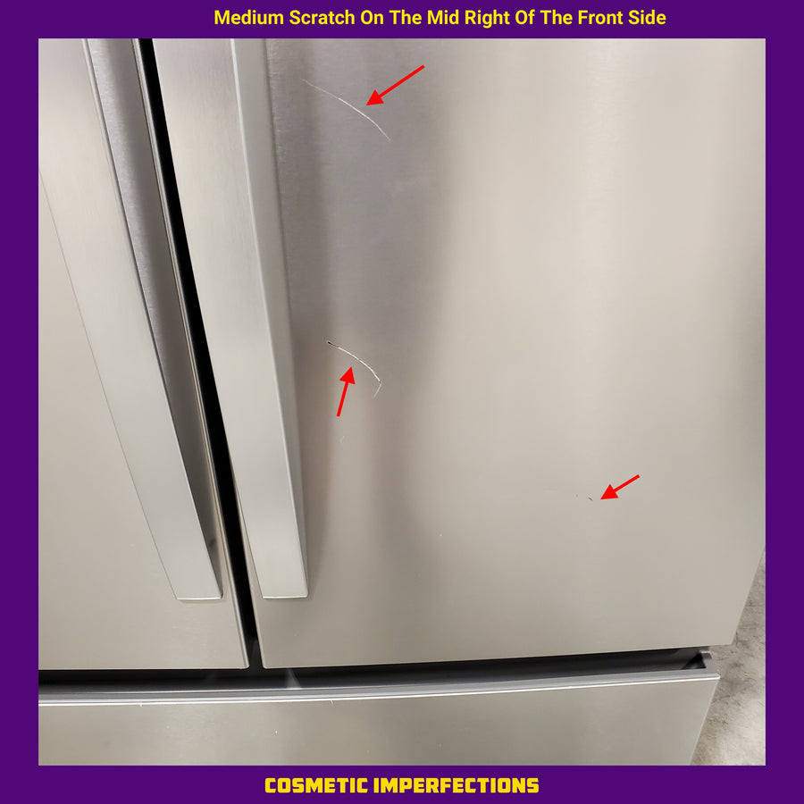 Whirlpool French Door 31 Cu. Ft. Refrigerator with Total Coverage Cooling in Fingerprint Resistant Stainless Steel 22121489 - WRFF3136SZ - Scratch & Dent (Moderate)