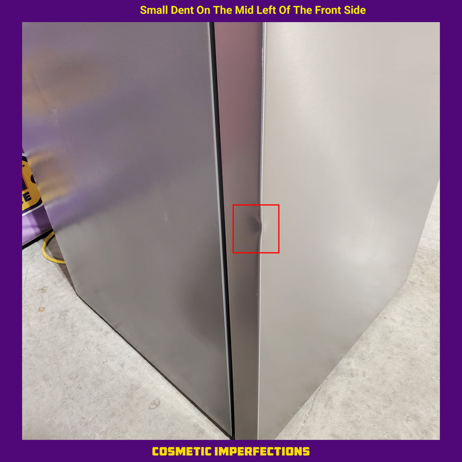 Vissani 18 cf Top Freezer Refrigerator-Stainless Look-E*Star-Garage Ready VRT180P3AVE - Scratch & Dent (Major)