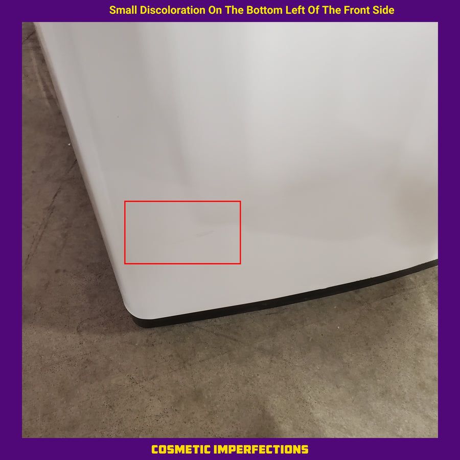 LG 4.3 cu. ft. Ultra Large Capacity Top Load Washer with 4-Way™ Agitator WT7005CW - Scratch & Dent (Minor) and LG 7.3 Cu. Ft. Electric Rear Control Ultra Large Capacity Dryer with Sensor Dry DLE6100W - Open Box