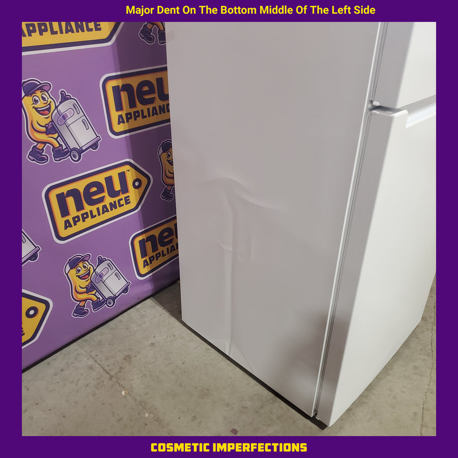 Vissani 14.2 cu. ft. Top Freezer Refrigerator in White, Garage Ready MDTF14WH5 - Scratch & Dent (Major)