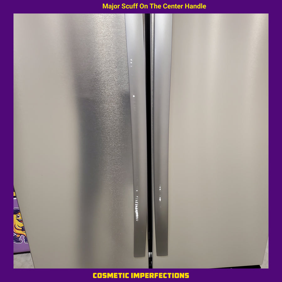 Vissani 30 in. 18.4 cu. ft. Standard-Depth French Door Bottom Freezer Refrigerator in Fingerprint Resistant Stainless Steel Look MDFDBM18SS6 - Scratch & Dent (Moderate)