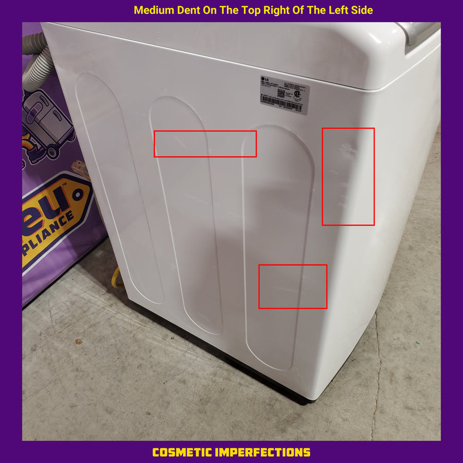 LG White Top Load 5.0 Cu. Ft. Mega Capacity Washer with TurboDrum Technology 3511217 - WT7150CW - Certified Refurbished