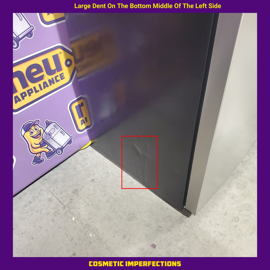 Vissani 18.1 cu. ft. Top Freezer Refrigerator in Fingerprint Resistant Stainless Steel Look, Garage Ready MDTF18SSR5 - Scratch & Dent (Major)
