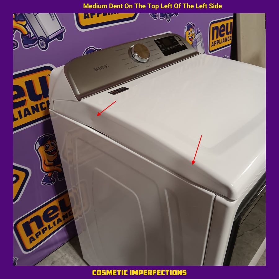 Maytag 5.3 cu. ft. Pet Pro Top Load Washer with Impeller, Extra Power and Sanitize Cycle - Scratch & Dent (Minor) and Maytag 7.4 Cu. Ft. Top Load Electric Dryer with Extra Power and Advanced Moisture Sensing 16277 - MED6205RW - Scratch & Dent (Minor)