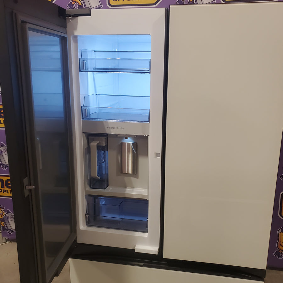 Samsung Bespoke Stainless Steel 3 Door French Door 30 Cu. Ft. Refrigerator with Beverage Center RF30BB660012 - Scratch & Dent (Minor)