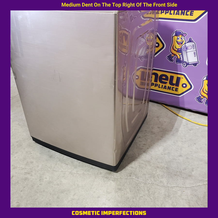 Samsung High Efficiency Extra Large ( 5.4-cu ft ) Top-Load Washer with Steam Cycle in Champagne WA54R7600AC - Certified Refurbished