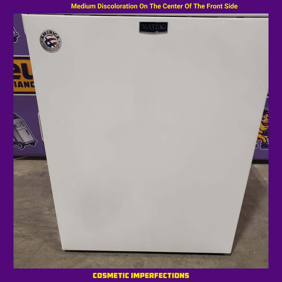 Maytag 4.2-cu ft High Efficiency Agitator Medium Top-Load Washer in White MVWC565FW - Scratch & Dent (Moderate)