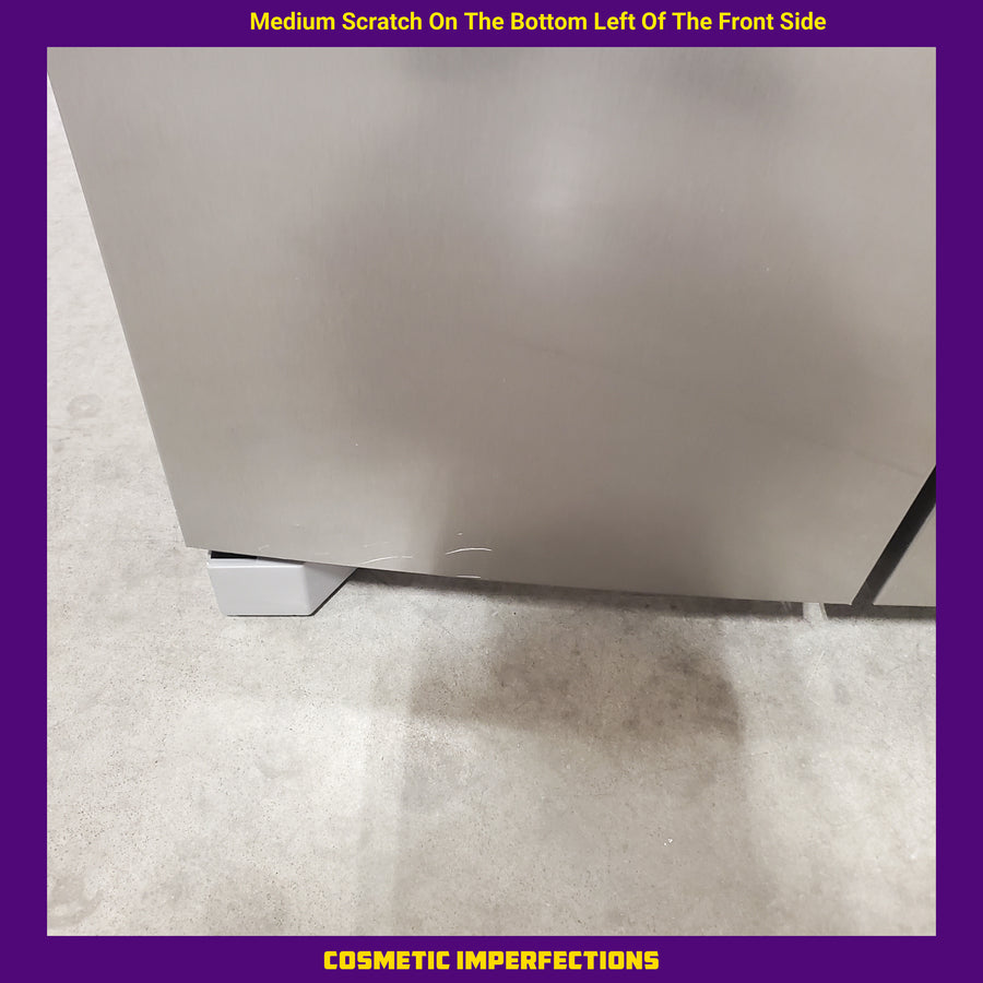 Frigidaire 26.4-cu ft Standard-Depth 36-in Wide Side-by-Side Refrigerator ENERGY STAR Certified in Stainless Steel FRSN2610AF - Scratch & Dent (Moderate)