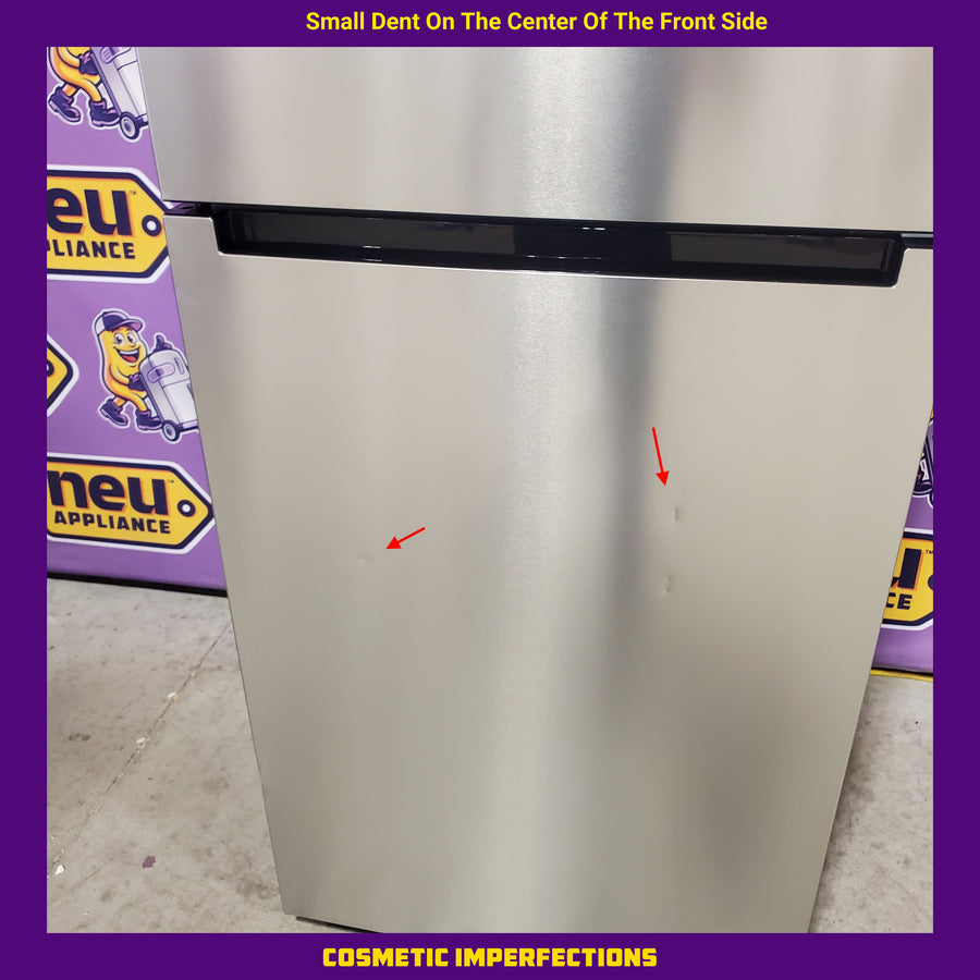 Vissani 18.1 cu. ft. Top Freezer Refrigerator in Fingerprint Resistant Stainless Steel Look, Garage Ready MDTF18SSR5 - Scratch & Dent (Moderate)