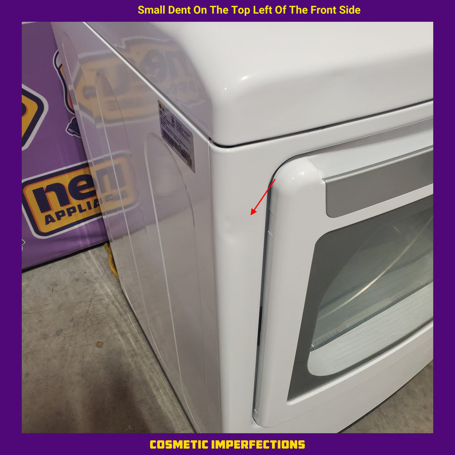 LG White Ultra Large Capacity Gas 7.3 Cu. Ft. Dryer with Sensor Dry DLG7151W - CERTIFIED REFUBISHED