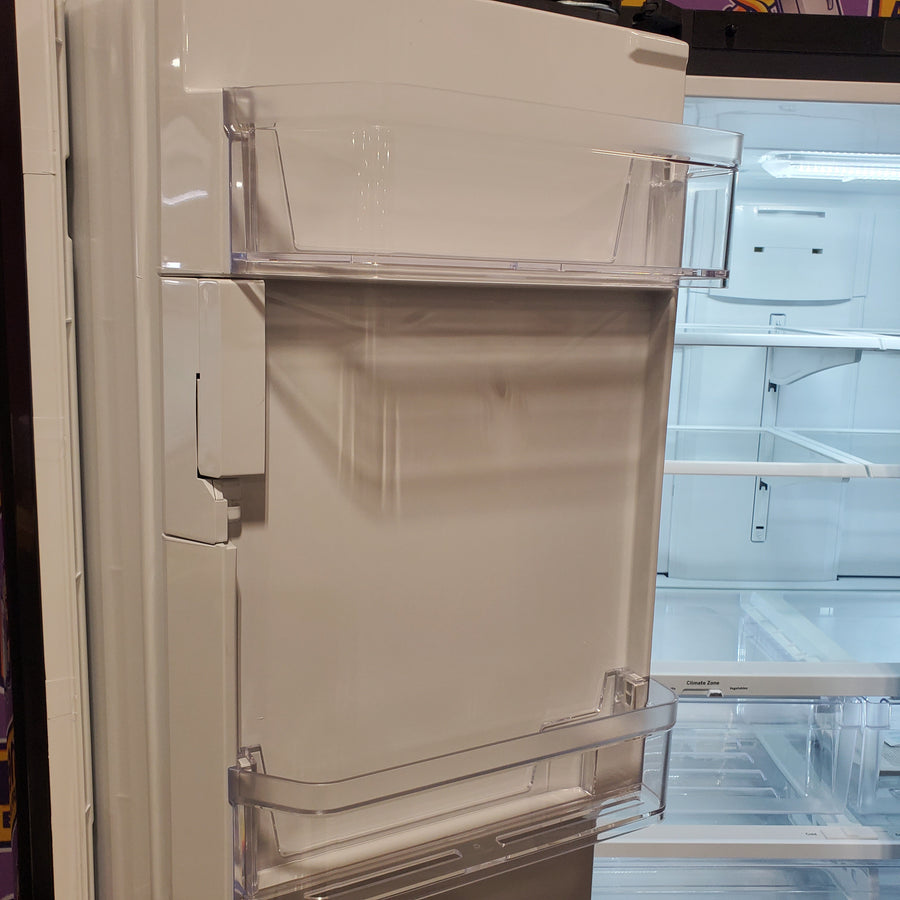 GE 20.6 cu. ft. Counter Depth French Door Refrigerator in Fingerprint Resistant Stainless, ENERGY STAR GYE21JYMFS - Scratch & Dent (Minor)