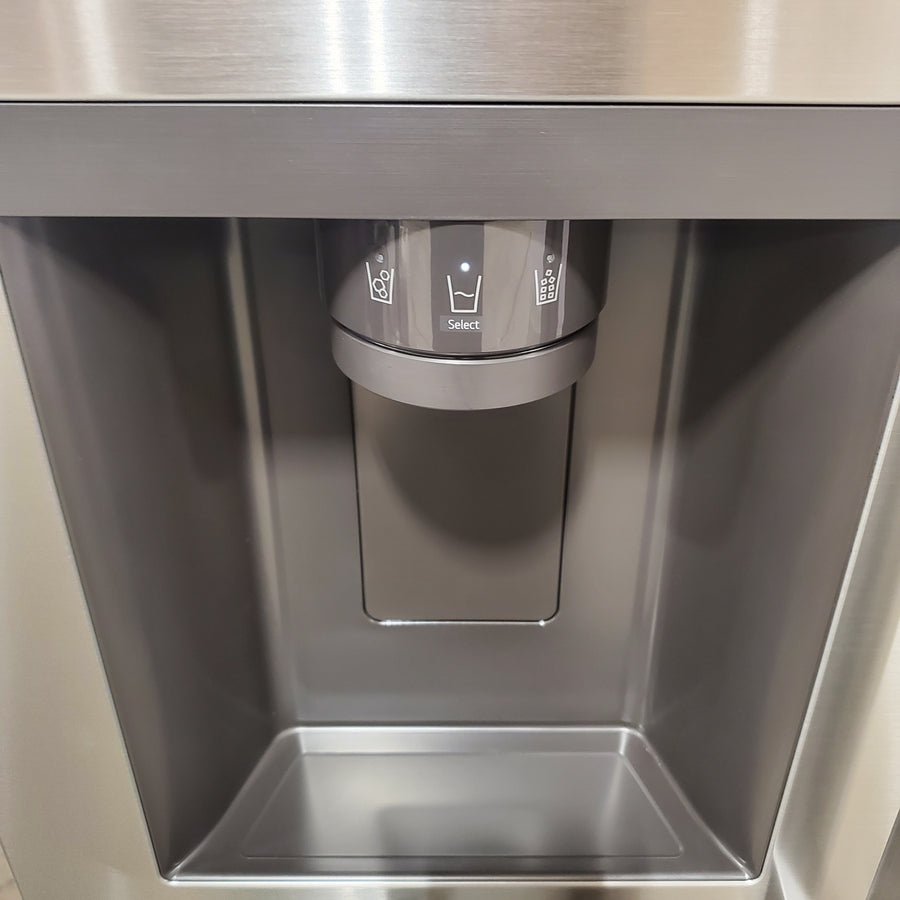 LG 27 cu. ft. Standard-Depth, Side-by-side Refrigerator, with Ice and Water and Bar Handle Design LS27T3230S - Scratch & Dent (Major)