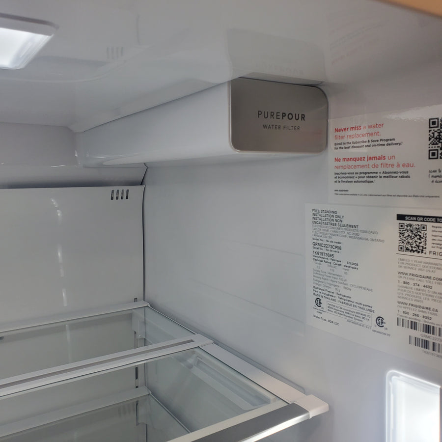 Frigidaire Gallery 22 Cu. Ft. 4-Door Counter-depth French Door Refrigerator with Ice Maker (Fingerprint Resistant Stainless Steel) ENERGY STAR GRMC2273CF - Scratch & Dent (Moderate)