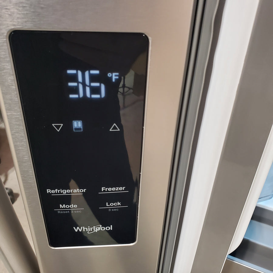 Whirlpool French Door Refrigerator in Fingerprint Resistant Stainless Finish with In-Door Water and Ice Maker - 30 cu. ft. WRFF3536SZ - Scratch & Dent (Minor)