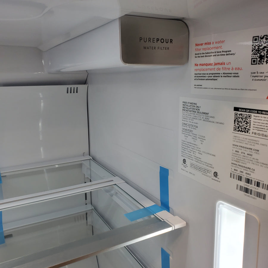 Frigidaire Gallery 22 Cu. Ft. 4-Door Counter-depth French Door Refrigerator with Ice Maker (Fingerprint Resistant Stainless Steel) ENERGY STAR 22421732 - GRMC2273CF - Scratch & Dent (Moderate)