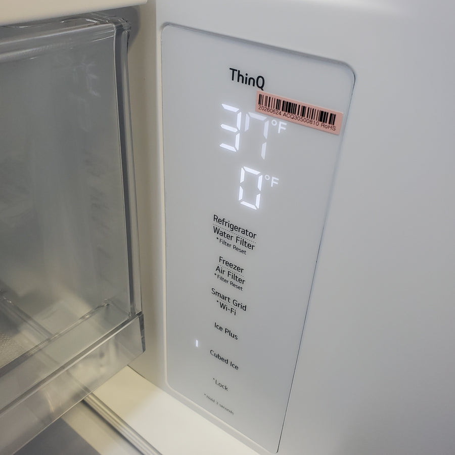 LG 27 cu. ft. Smart Counter-Depth MAX™ French Door Refrigerator with Linear Cooling™ and Internal Water Dispenser LRFLC2706S - Scratch & Dent (Minor)